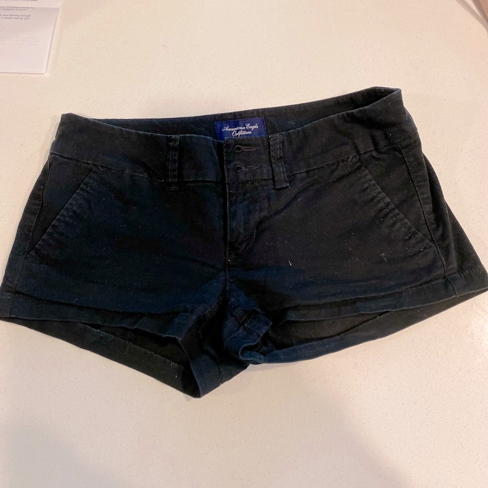 Black Chino AE Short Shorts